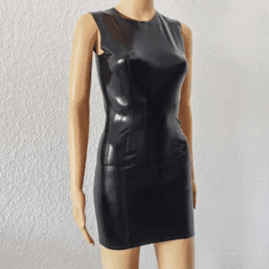 Latex princess cut dress