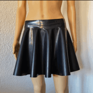 Latex skater skirt